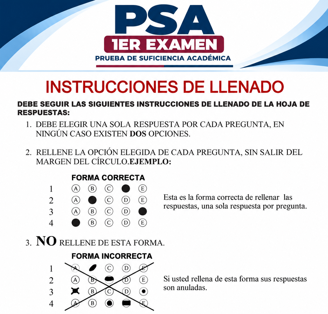 INSTRUCCIONES DE LLENADO PSA